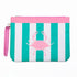 San Blas Crab Wet/Dry Bag in Emerald & Pink