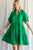 Jena Raglan Sleeve Dress - Kelly Green