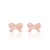 Pretty Pink Bow Cutie Stud Earrings