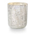 Winter White Small Crackle Glass Candle