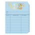 Sky Blue Library Card Deck Of Playing Cards