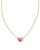 Kendra Scott Framed Ari Heart Gold Short Pendant Necklace In Azalea Illusion