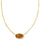 Elisa Bamboo Framed Necklace Marbled Amber Illusion