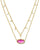 Elisa Gold Multi Strand Necklace Azalea Illusion