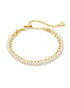 Lolo Multi Strand Bracelet Gold White Pearl