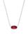 Elisa Silver Pendant Necklace in Clear Berry