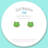 Fancy Frog Cutie Stud Earrings