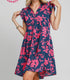 The Abbie Dress | Navy/Pink