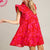 The Abbie Dress | Red/Pink