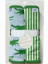 Blue Alligator Burp Cloth Set