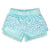 Blue Foil Star Plush Kids Shorts