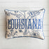 Louisiana Pillow - Blue Victoria