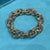 Chunky Chain Link Mixed Metal Bracelet