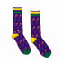 Crawfish Mardi Gras Bonfolk Socks