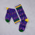 Crawfish Mardi Gras Bonfolk Socks