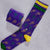 Crawfish Mardi Gras Bonfolk Socks