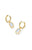 Hallie Huggie Gold Earring In Opalite Illusion