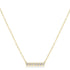 14kt gold and diamond significance bar necklace - seven