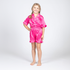 Kids Life In Pink Silky Satin Pajama Short Set