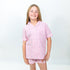 Kids Blush Seersucker Pajama Short Set