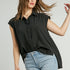 Collared Button Down Shirt Black