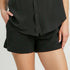 Trouser Button Shorts Black