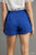 Trouser Button Shorts Blue