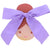 Kids Lavender Satin Hair Bow