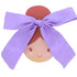 Kids Lavender Satin Hair Bow