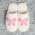 Pink Bow Slippers