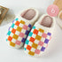 Rainbow Checkered Slippers