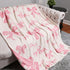 Mixed Pink Ribbons Cozy Blanket