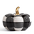 Jodie Pumpkin Decor White/Black 8.5 x 6.5