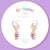 Sundae Sparkles Huggie Hoop Dangle Earrings