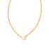 Kendra Scott Cailin Gold Pendant Necklace In Champagne Opal Crystal