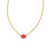 Kendra Scott Cailin Gold Pendant Necklace In Red Crystal