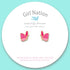 Glitter Butterfly Cutie Stud Earrings