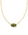 Elisa Bamboo Framed Necklace Sage Serpentine