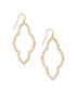 Kendra Scott Abbie Open Frame Earring Gold