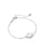 Kendra Scott Abbie Silver Satellite Chain Bracelet In Ivory Mother-of-pearl