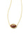 Kendra Scott Football Gold Short Pendant Necklace In Orange Goldstone