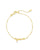 Kendra Scott Mama Script Delicate Chain Bracelet In Gold