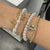 Christina Gold And Pearl Bracelet Stack