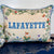 Lafayette Louisiana Pillow - Flower Design