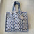 Blue Blossoms Quilted Tote