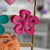 Hot Pink Open Flower Hair Clip