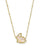 Kendra Scott Bunny Short Gold Pendant Necklace In Taupe Mother Of Pearl 