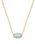 Kendra Scott Elisa Gold Necklace In Light Teal Opal 