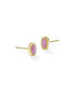 Kendra Scott Mini Ellie Gold Stud Earring In Carnation Opal