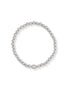 Kendra Scott Mini Elaina Stretch Silver Bracelet In Iridescent Drusy